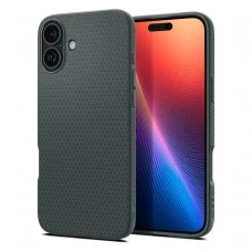 Чехол iPhone 16 Spigen Liquid Air Abyss Green