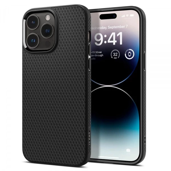 Чехол Spigen Liquid Air iPhone 14 Pro Max Matte Black