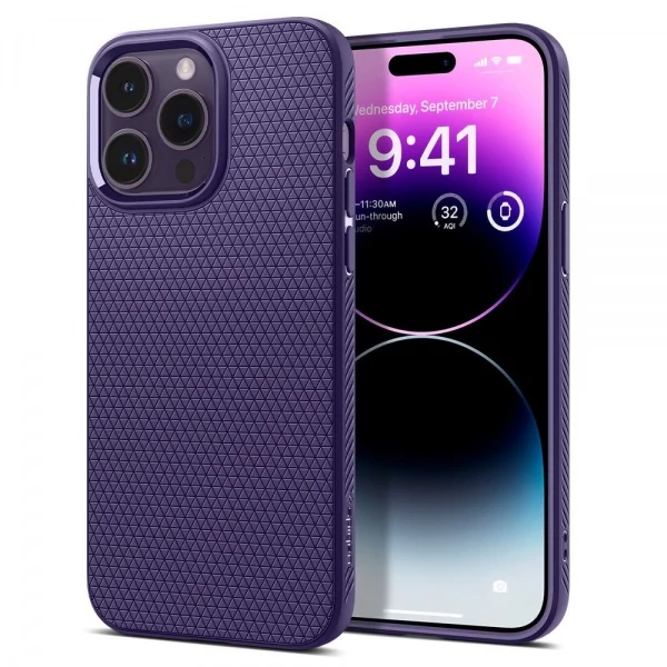 Чехол Spigen Liquid Air iPhone 14 Pro Max Deep Purplecase