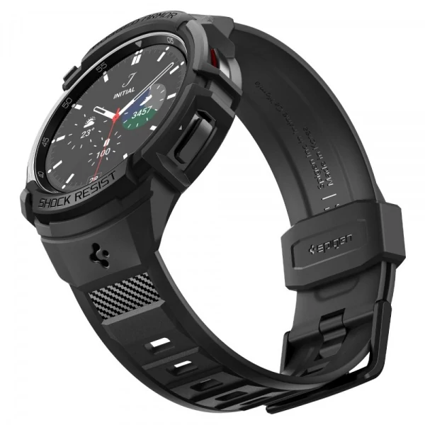 Браслет Spigen Rugged Armor Pro Galaxy Watch 6 Classic (47 мм) Matte Black Case