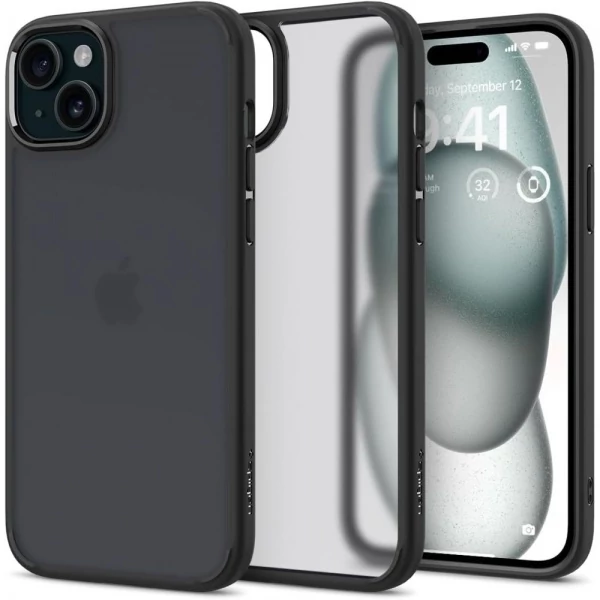 Чехол Spigen Ultra Hybrid iPhone 15 Frost Black Case