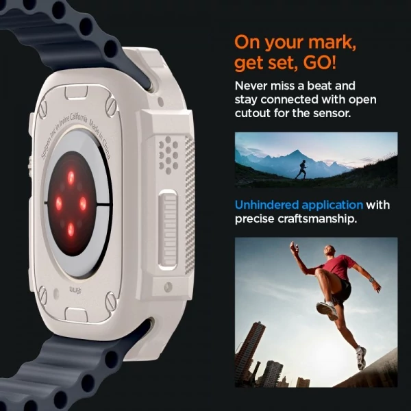 Чехол Spigen Rugged Armor Apple Watch Ultra 1 / 2 (49 мм) Dune Beige Case