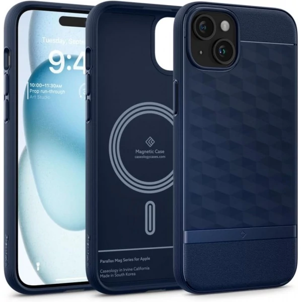 Чехол Caseology Parallax Mag Magsafe iPhone 15 Midnight Blue Case