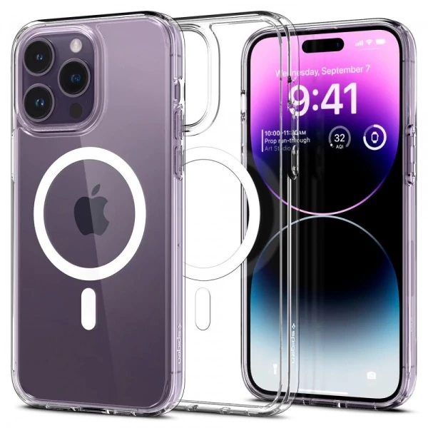 Чехол Spigen Ultra Hybrid Mag Magsafe iPhone 14 Pro Max White/Clear Case