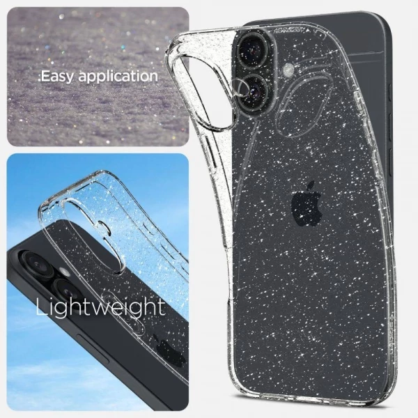 Чехол SPIGEN LIQUID CRYSTAL IPHONE 16 PLUS GLITTER CRYSTAL