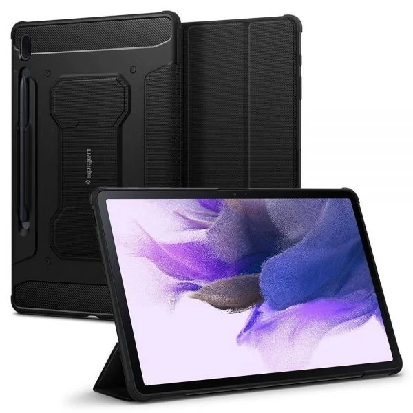 SPIGEN Rugged Armor Pro Galaxy Tab S7 FE 5G 12.4 T730 / T736 B Чехол Black Case