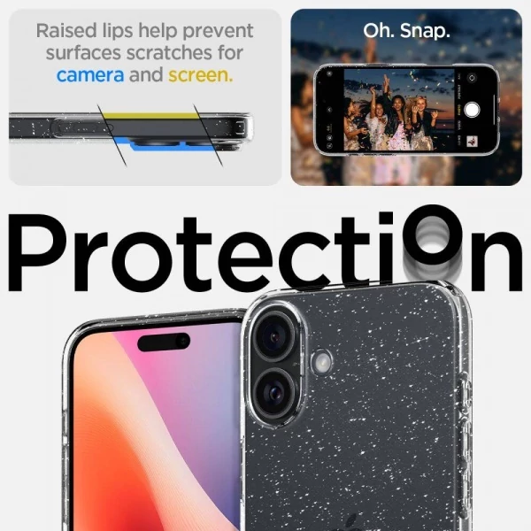 Чехол SPIGEN LIQUID CRYSTAL IPHONE 16 PLUS GLITTER CRYSTAL