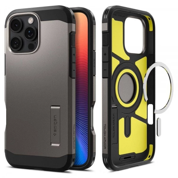 Чехол SPIGEN TOUGH ARMOR MAG MAGSAFE IPHONE 16 PRO GUNMETAL