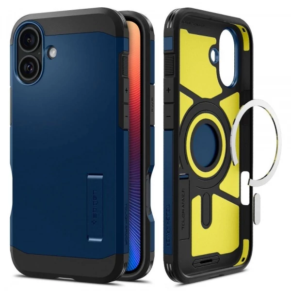 Чехол iPhone 16 Spigen Tough Armor Mag Magsafe  Avy Blue