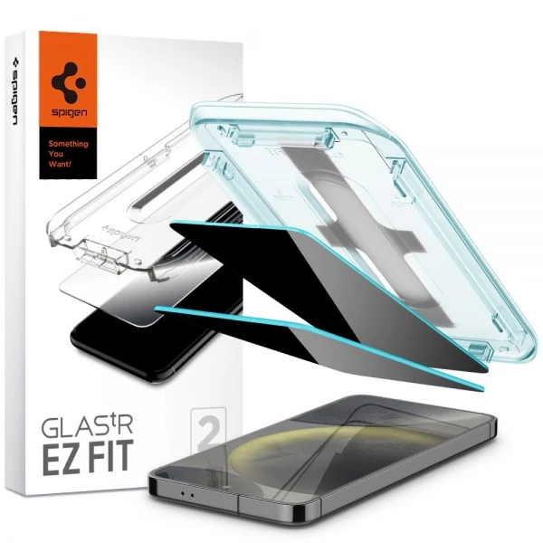 Закаленное стекло Spigen Glas.Tr Ez Fit 2-Pack Samsung Galaxy S24+ Plus Privacy AGL07626