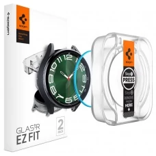 Закаленное стекло Spigen Glas.tr EZ FIT 2-pack Galaxy Watch 6 Classic (47 мм) Clear