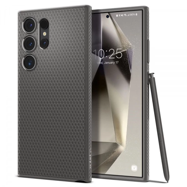 Чехол Spigen Liquid Air Samsung Galaxy S24 Ultra Marble Grey Case