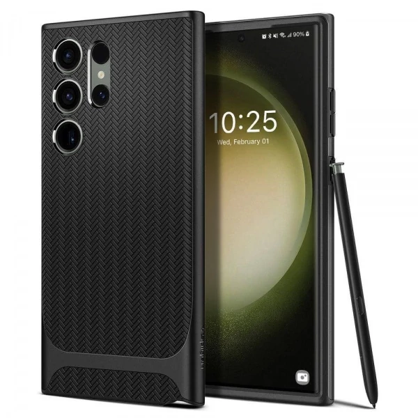 Чехол Spigen Neo Hybrid Samsung S23 Ultra Black Черный Case