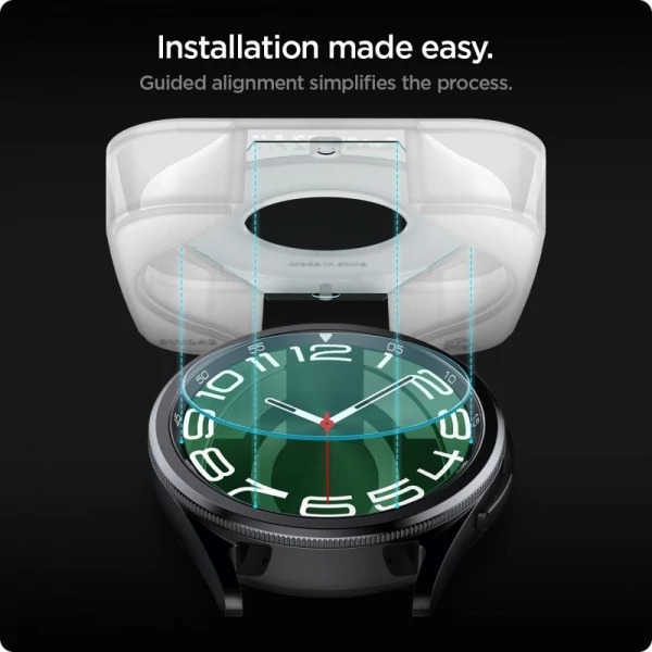 Закаленное стекло Spigen Glas.tr EZ FIT 2-pack Galaxy Watch 6 Classic (47 мм) Clear