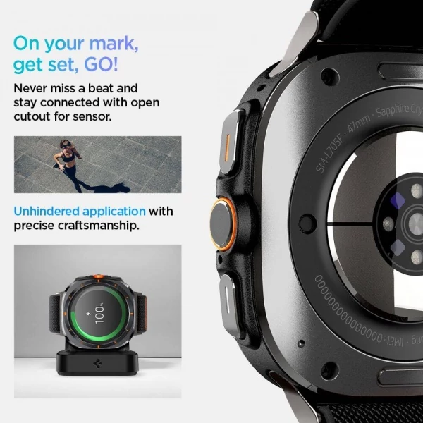 Браслет SPIGEN FIT LITE SAMSUNG GALAXY WATCH ULTRA (47 мм) BLACK