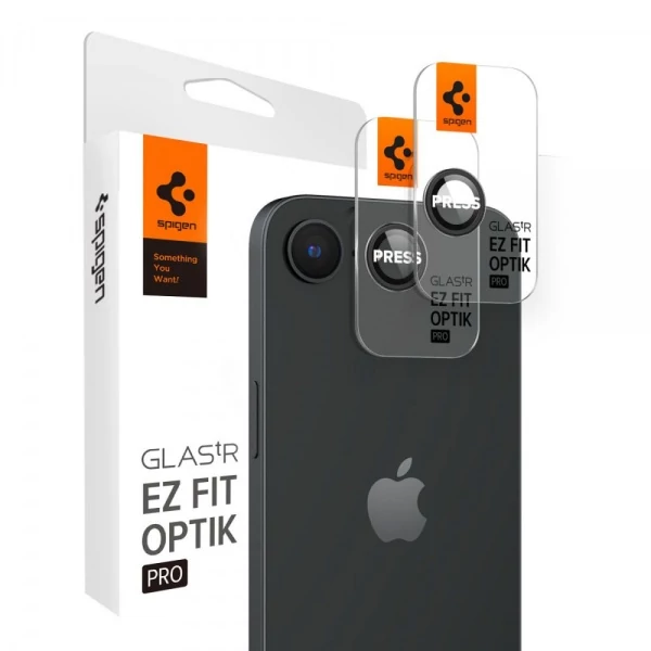 Защитная пленка для камеры SPIGEN OPTIK PRO GLAS.TR EZ FIT CAMERA PROTECTOR 2-PACK IPHONE 16E BLACK