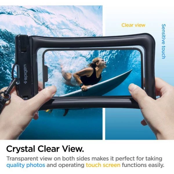 Чехол Spigen Velo A610 UNIVERSAL WATERPROOF FLOAT CASE Black AMP04529