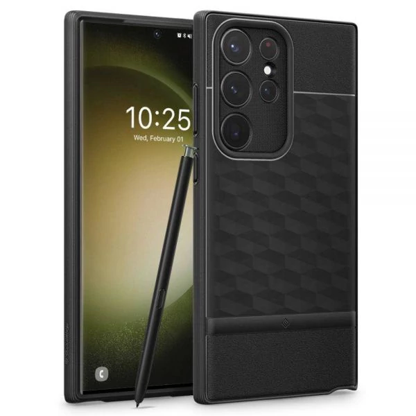 Чехол Caseology Parallax Galaxy S23 Ultra Matte Black Case Case