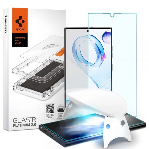 Закаленное стекло Spigen Glas.tr Platinum Galaxy S23 Ultra Clear