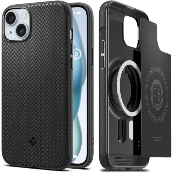Чехол Spigen Mag Armor Magsafe iPhone 15 Matte Black Case
