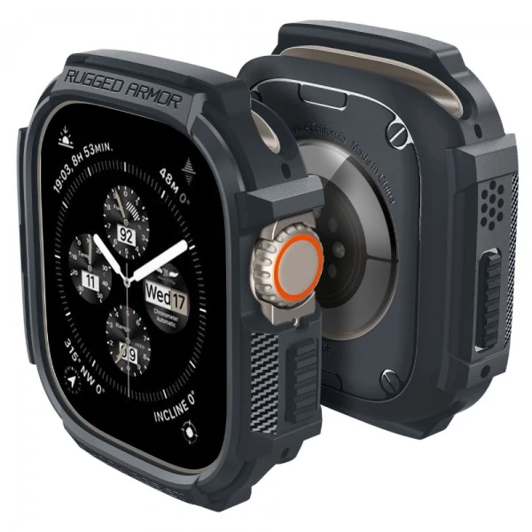 Чехол Spigen Rugged Armor Apple Watch Ultra 1 / 2 (49 мм) Dark Grey Case