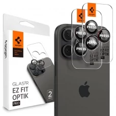 Защитная пленка для камеры SPIGEN OPTIK PRO L-SERIES GLAS.TR EZ FIT CAMERA PROTECTOR 2-PACK IPHONE 14 PRO / 14 PRO MAX / 15 PRO / PRO MAX / 16 PRO / 16 PRO MAX BLACK