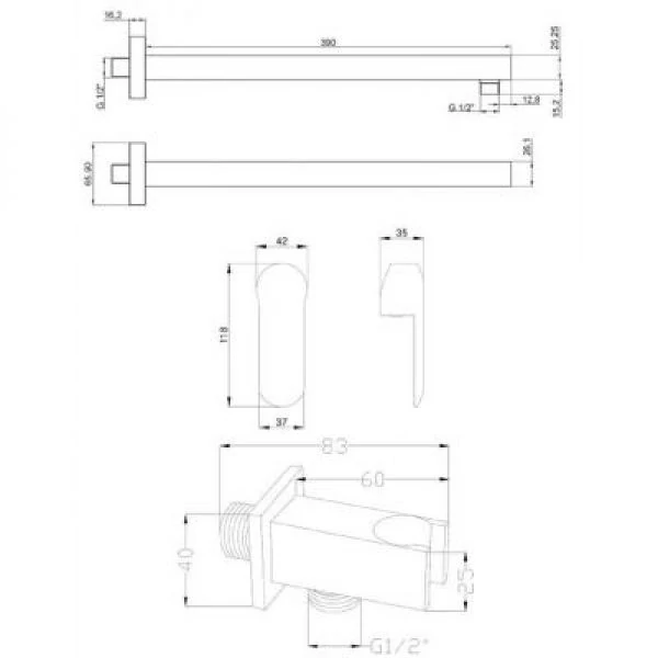 Душевая система Invena Siros BS90010