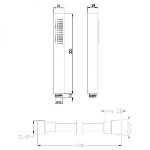 Душевая система Invena Siros BS90010