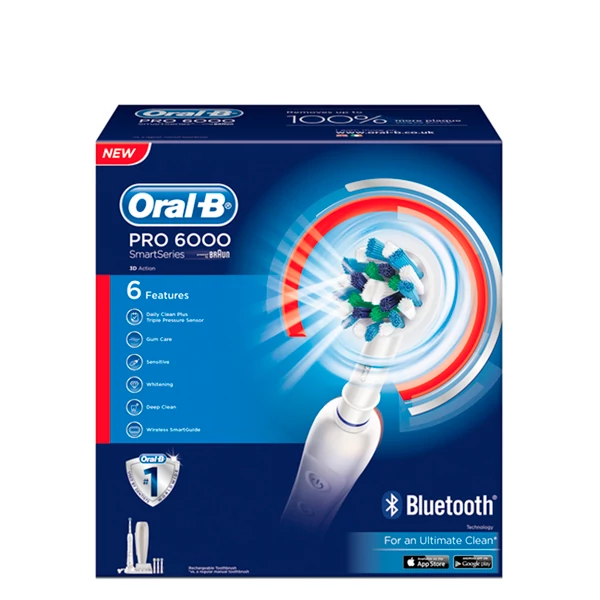Зубная щетка Oral-B D36.545.5X PRO 6000 с функцией Bluetooth ЕС