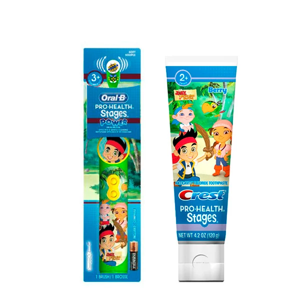 Oral-B DB3.010+Crest Pro-Health Stages паста 120 г серии «Джейк и пираты Нетландии»