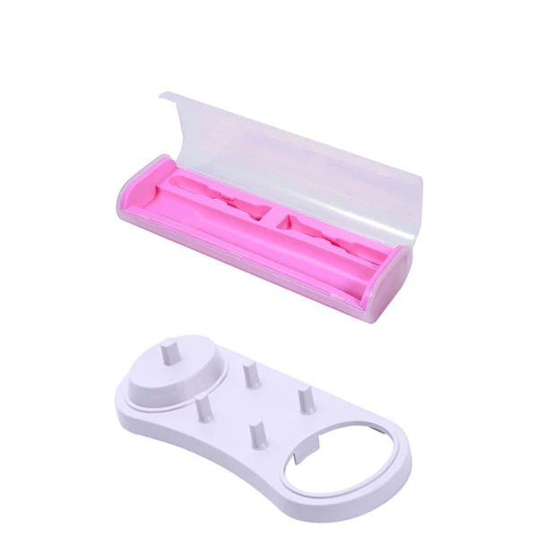 Подставка и футляр розовый Oral hygiene