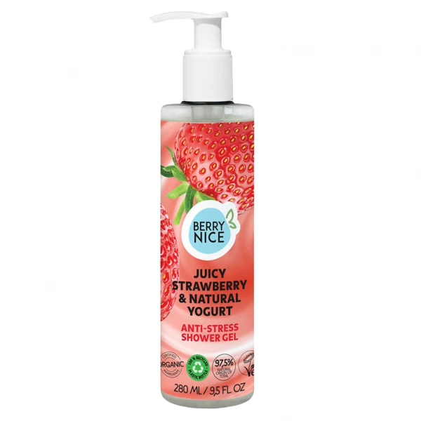 Гель для душа Berry Nice Strawberry &amp; Yogurt кремовый 280 мл ЕС