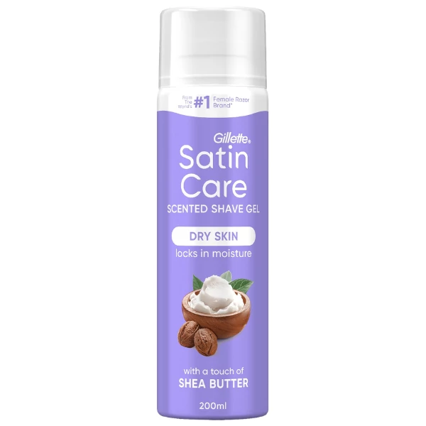 Гель для бритья Gillette Women Satin Care Shea Butter с маслом ши 200 мл ЕС