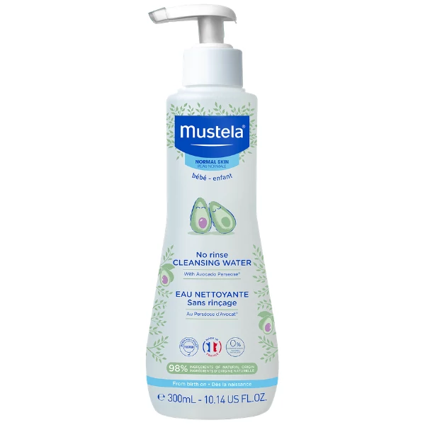 Очищающая вода Mustela Cleansing Water без смывания для детей 300 мл ЕС