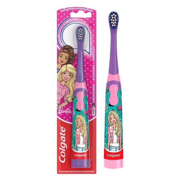 Мануальная зубная щетка Colgate Barbie на батарейках ЕС