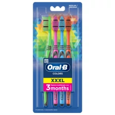 Зубные щетки Oral-B Colors XXXL средней жесткости 4 шт ЕС