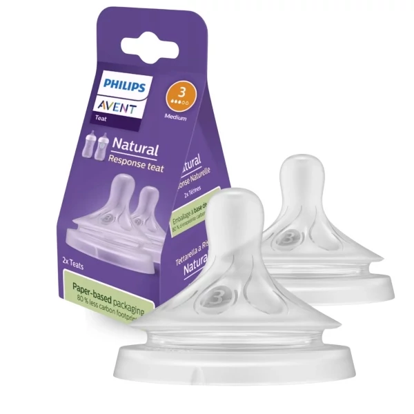 Силиконовая соска Philips SCY963/02 Avent Natural Response 1 месяц+ 2 шт ЕС