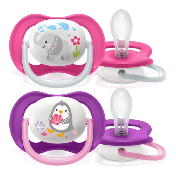 Ортодонтическая соска Philips AVENT Ultra Air Animals для детей 6–18 месяцев 2 шт ЕС