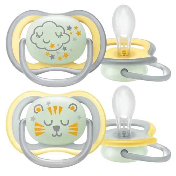 Пустышка Philips AVENT Ultra Air Ночная 18+ месяцев SCF376/01 2 шт ЕС