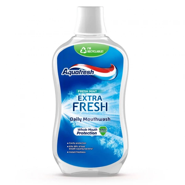 Ополаскиватель для рта Aquafresh Fresh Mint без спирта 500 мл ЕС