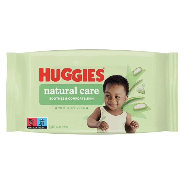 Влажные салфетки Huggies Natural Care 56 шт ЕС