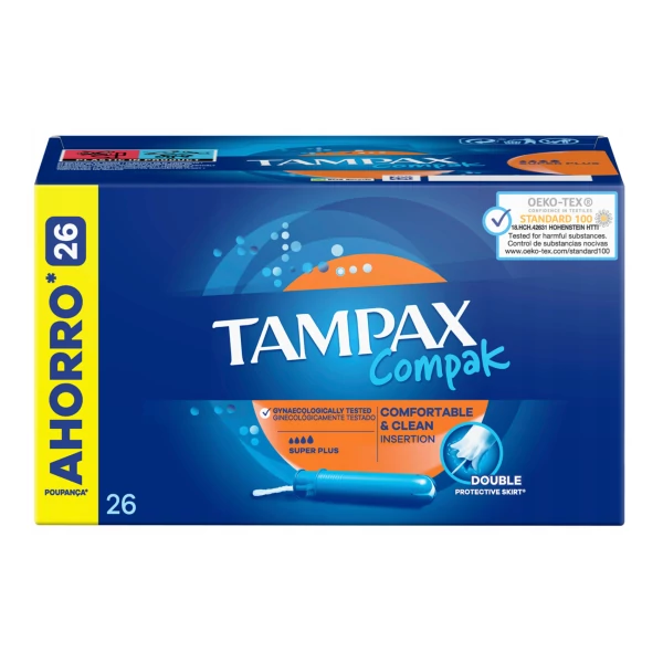Тампоны Tampax Compak Super Plus 26 шт ЕС