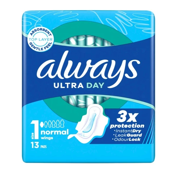Гигиенические прокладки Always Ultra Day Normal с крылышками 13 шт ЕС