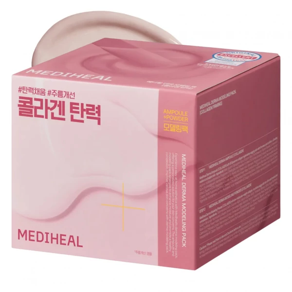 Маска для лица Mediheal Derma Modeling Pack Collagen из водорослей с сывороткой 28 мл + 2 мл ЕС