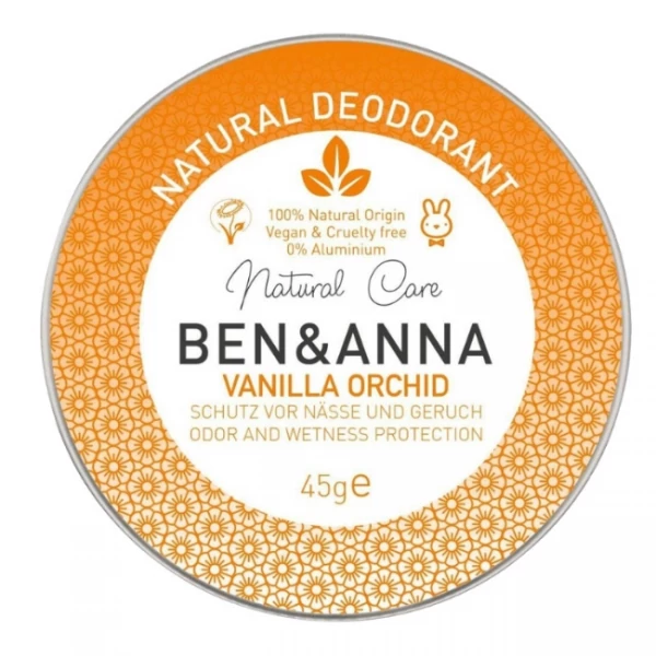 Натуральный кремовый дезодорант BEN&amp;ANNA Vanilla orchid 45 г ЕС