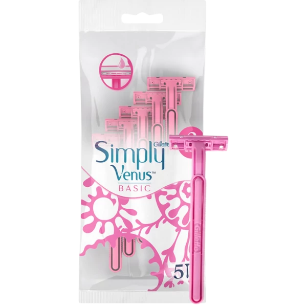 Женские станки для бритья Gillette Simply Venus 2 Basic 5 шт ЕС