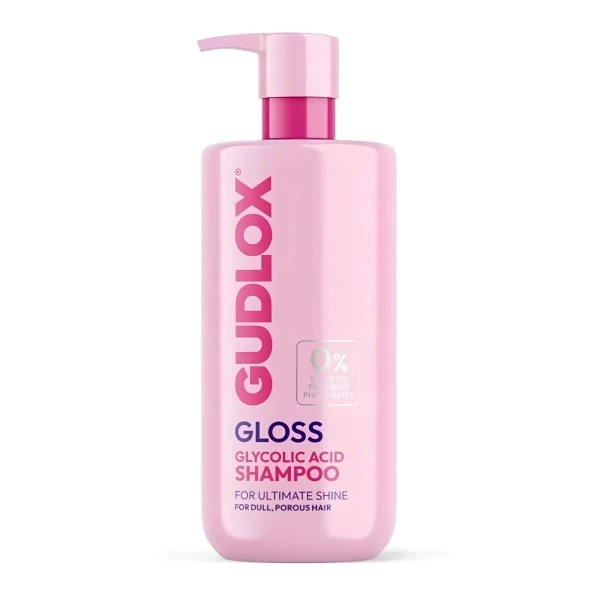 Шампунь Gudlox Gloss Glycolic для блеска и гладкости волос 400 мл ЕС