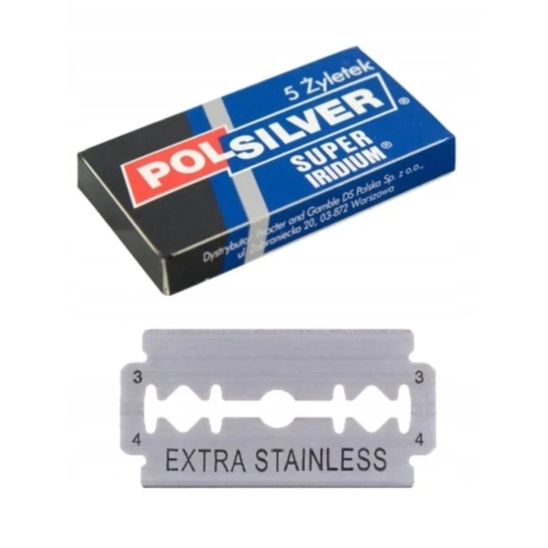 Лезвия для бритья POLSILVER Super Iridium 5 шт ЕС