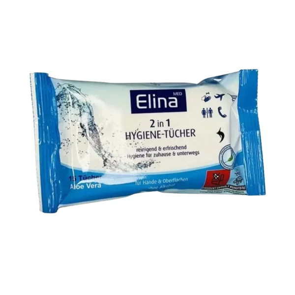 Влажные салфетки Elina 15 шт ЕС