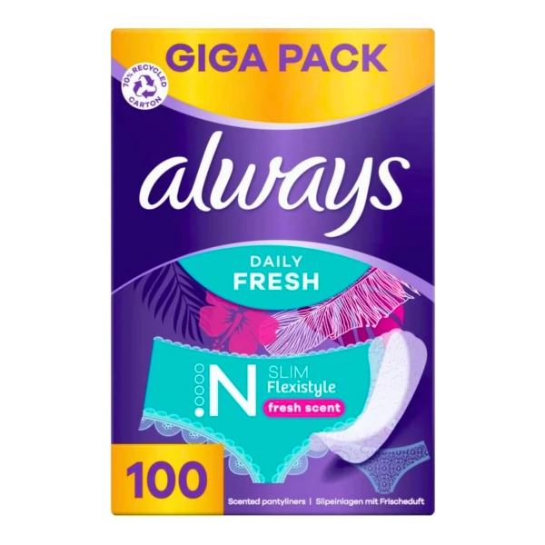 Ежедневные тонкие прокладки Always Flexistyle Giga Pack 100 шт ЕС
